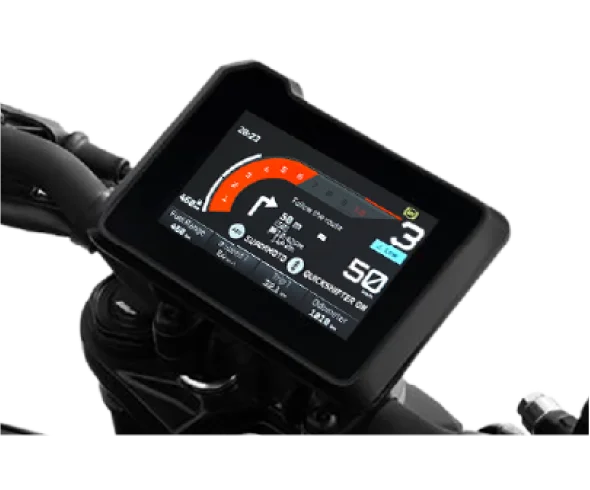 Duke 250 TFT Display & Switchgear